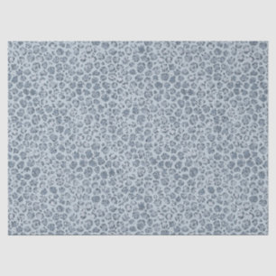 Denim Blue Leopard Print Glitzer     Seidenpapier