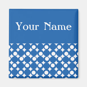 Denim Blue Mod Ball Design @ Emporio Moffa Magnet