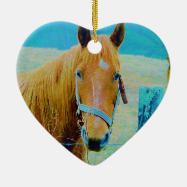 Denim Blue Tinker Keramikornament (Vorne)