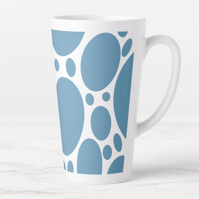 Denim Bule Bubbles Milchtasse (Rechts)