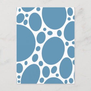Denim Bule Bubbles Postkarte