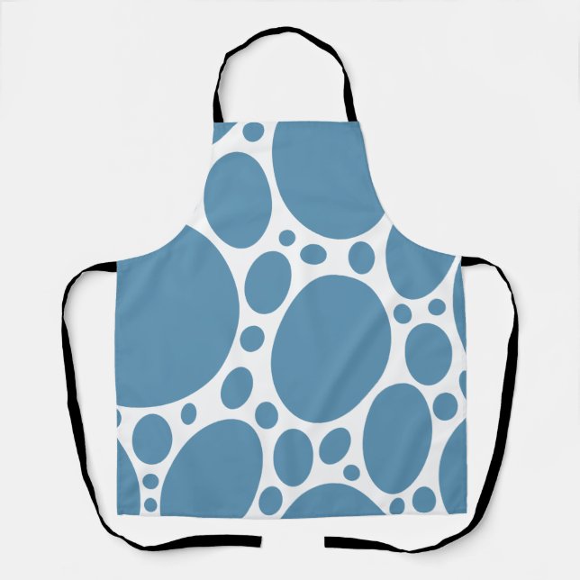 Denim Bule Bubbles Schürze (Vorderseite)