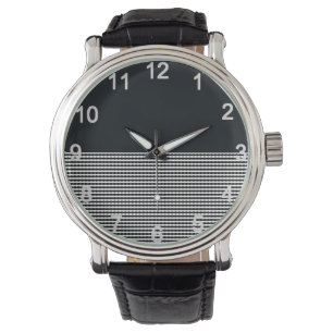 Denim Charbon Et Lignes Horizontales, Montre Poign