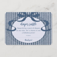 Denim Coquette Schleife Blue Jean Baby Windel-Raff