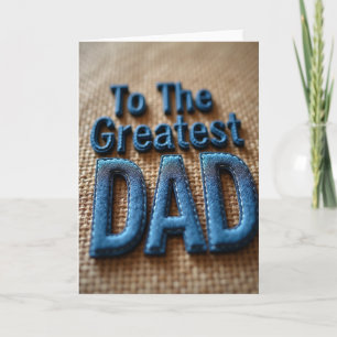 Denim Dads Day Stoffkarte Karte