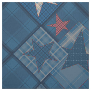 Denim, Denim, Blau, Patchwork Stoff