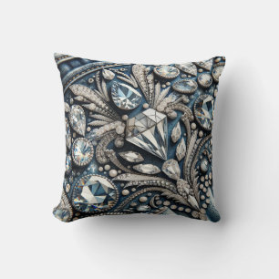 Denim & Diamonds Edelstein-Jeans-Birthday-Party Kissen