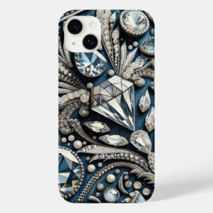Denim & Diamonds Gemstone Bling Jean Case-Mate iPhone 14 Plus Hülle
