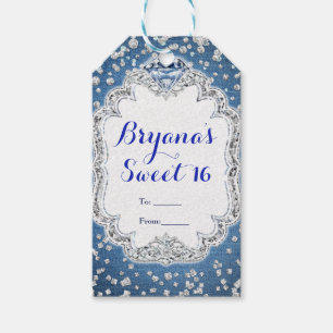 Denim & Diamonds Glam verstreute Bling Party Favor Geschenkanhänger