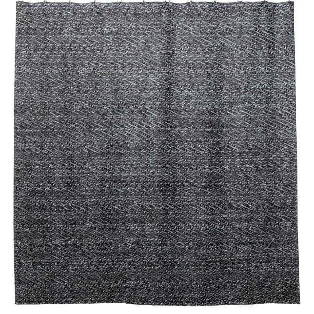 Denim fabric texture blue trouser duschvorhang (Vorderseite)