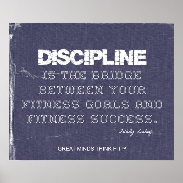 Denim for Fitness Discipline Poster (Vorne)