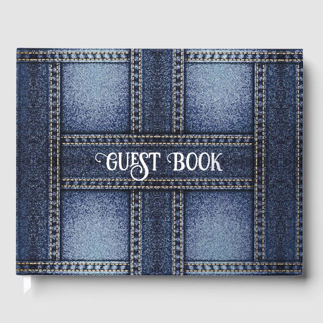 Denim Gästebuch (Vorderseite)