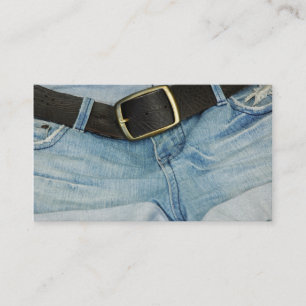 Denim Geschäftskarte Vintage Mode Visitenkarte