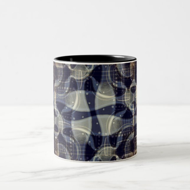 Denim Guitar Abstrakt Art Tasse (Mittel)