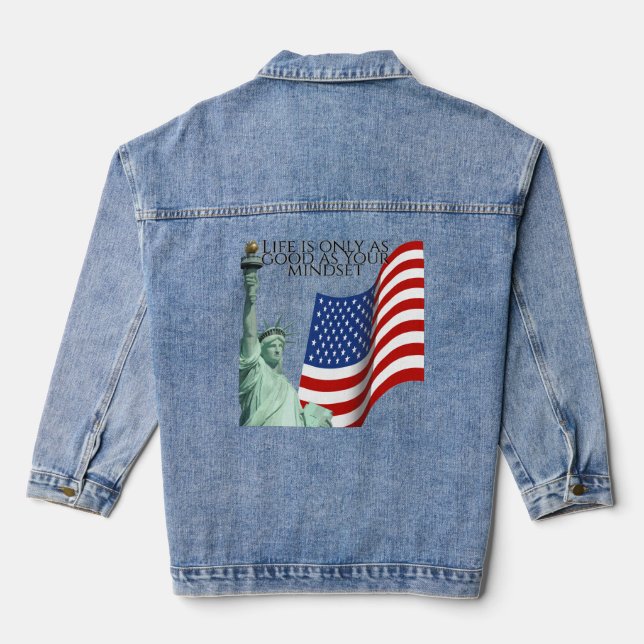 Denim Jacket, Gift, family jacket  (Verso)