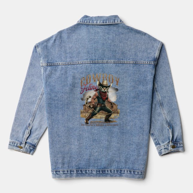 Denim Jacket (Jean Jacket) Diese Brunnenfrau Jeansjacke (Rückseite)