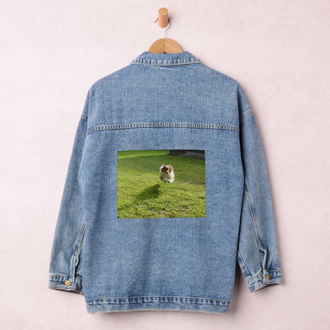 Denim Jacket mit Sheltie-Bild Jeansjacke (Hangar)