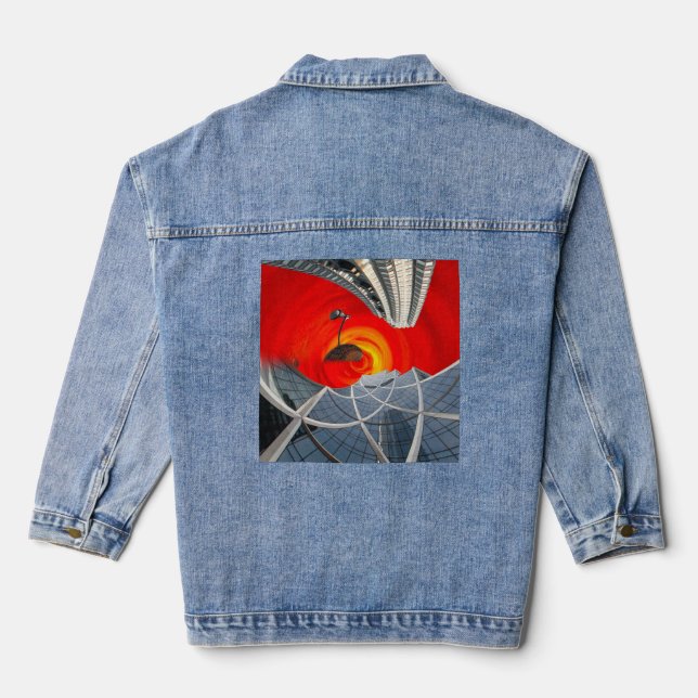 Denim Jacket new york city Manhattan Jeansjacke (Rückseite)