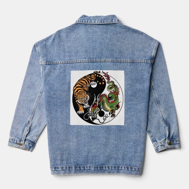 DENIM JACKET TIGER DRAGON CERCLE (Verso)