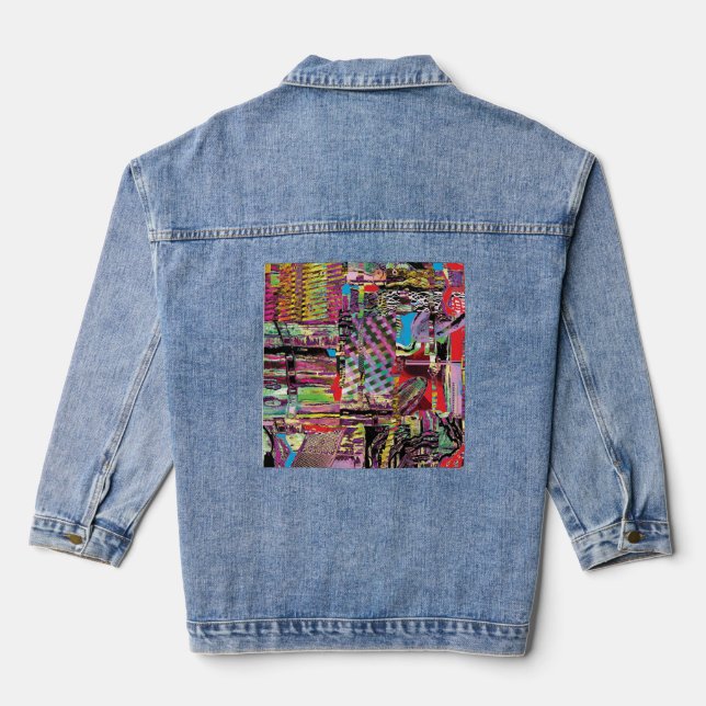 Denim Jacket – Urban Fractals (Verso)