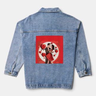 Denim Jacket with romantic design  Jeansjacke
