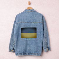 Denim-Jeans-Jacke mit Ukraine-Flagge