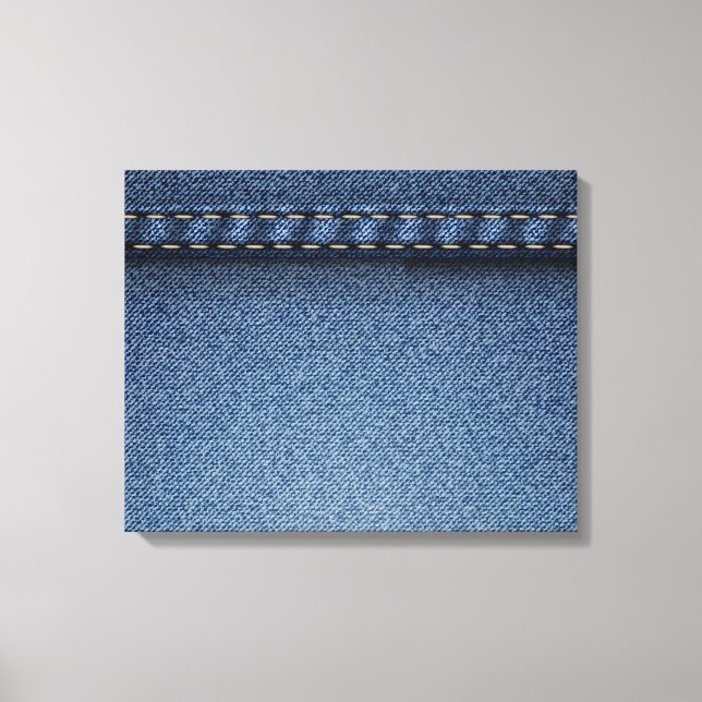 Denim Jeans Leinwanddruck (Vorderseite)