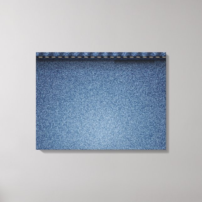 Denim Jeans Texture Leinwanddruck (Vorderseite)