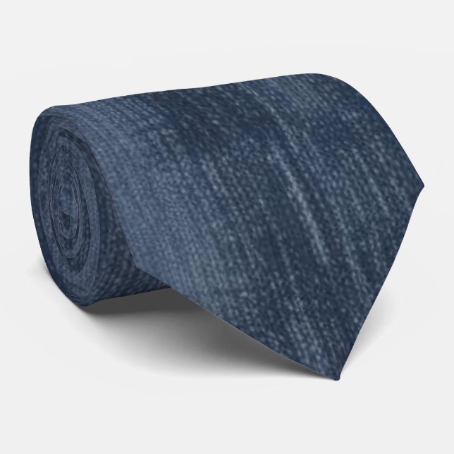 Denim Look Cravate masculin (Roulé)