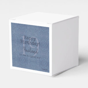 Denim Look Personalizable Gevor Box HAMbyWG Geschenkschachtel