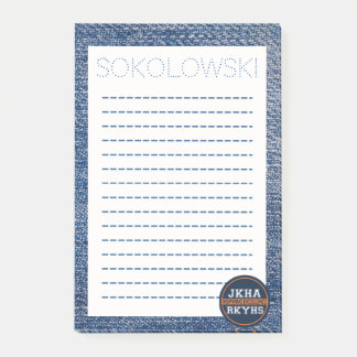 Denim Mitzvot Notes Post-it Klebezettel