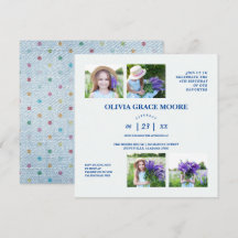 Denim Multicolored Polka Dots Children Birthday