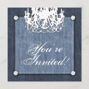 Denim n Diamonds Weditation Chandelier Lt Einladung