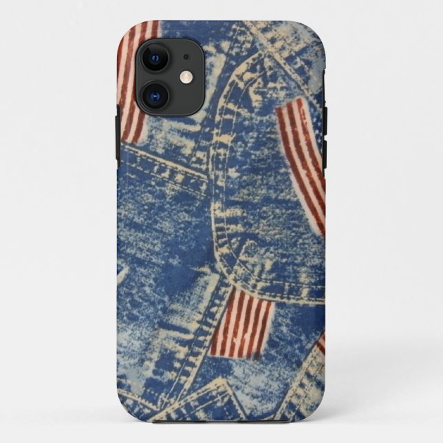 Denim & Old Glory Case-Mate iPhone Hülle (Rückseite)