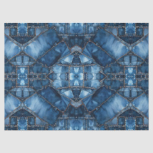 Denim Patchwork Pattern - Ava Seidenpapier