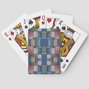 Denim Patchwork Spielkarten