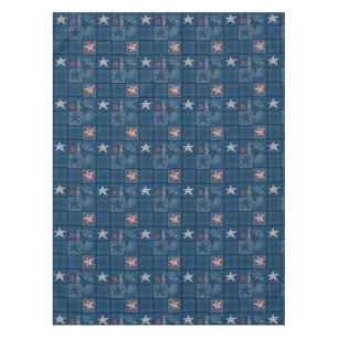 Denim Patchwork Tischdecke