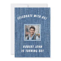 Denim Print 30. Golden Birthday