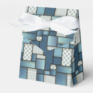 Denim Quilt Tent Gevor Box Geschenkschachtel