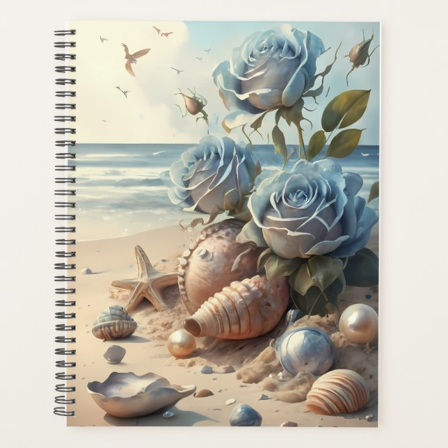 Denim Rose & Pearl Dotter Plannerdeckel Planer (Vorderseite)