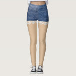 Denim Shorts Leggings Lace<br><div class="desc">Dieses Design wurde durch digitale Kunst erstellt und kann personalisiert werden, indem Sie auf den Knopf Anpassen klicken und die Farbe ändern, einen Namen, Initialen oder Ihre Lieblingssprache hinzufügen. Kontaktieren Sie mich unter colorflowcreations@gmail.com , wenn Sie dieses Design für ein anderes Produkt haben möchten. Kaufen Sie meine originale abstrakte Acrylmalerei...</div>