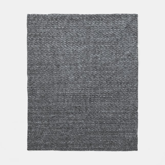 Denim Stoff Textur blaue Hose Fleecedecke (Vorderseite)