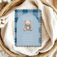 Denim Teddy Bear Baby Shower