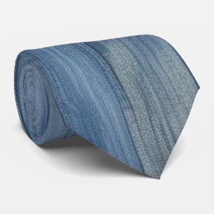Denim Texture Neck Tie Krawatte