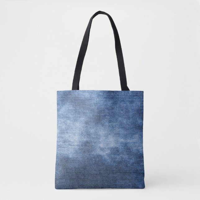Denim Texture: Worldof Fabric Background Tasche (Vorderseite)