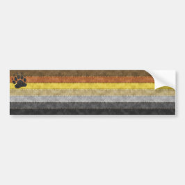 Denim Textured Seamless Gay Bear Prilag Flag Autoaufkleber