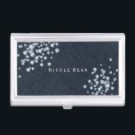 Denim u. Diamant-Glamour-bezaubernder Visitenkarten Etui<br><div class="desc">Denim u. Diamant-Glamour-bezaubernder Geschäfts-Kartenhalter. Fertigen Sie mit jedem möglichem Text besonders an oder verlassen Sie ihn zu löschen.</div>