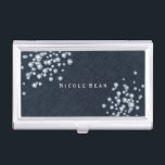 Denim u. Diamant-Glamour-bezaubernder Visitenkarten Etui<br><div class="desc">Denim u. Diamant-Glamour-bezaubernder Geschäfts-Kartenhalter. Fertigen Sie mit jedem möglichem Text besonders an oder verlassen Sie ihn zu löschen.</div>