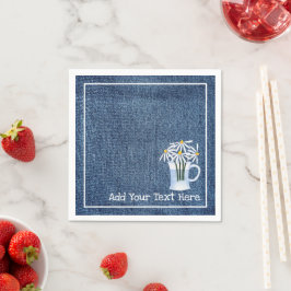 Denim und Daisys Serviette
