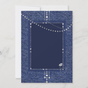 Denim- und Diamanten-Einladung Einladung